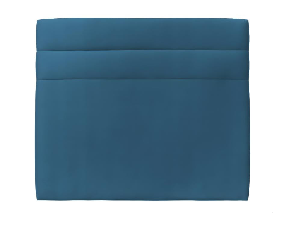 Blue Velvet Lines Headboard, 180 cm Wide - 10 cm Thick, Padded, BZAY46061