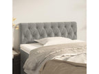 Light Grey Headboard 100x7x78/88 cm Velvet CKBX10891