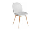 Lumenao chair in grey fabric with rose gold steel legs - Set of 2 - Colour Lumenao 02 VMMU05087