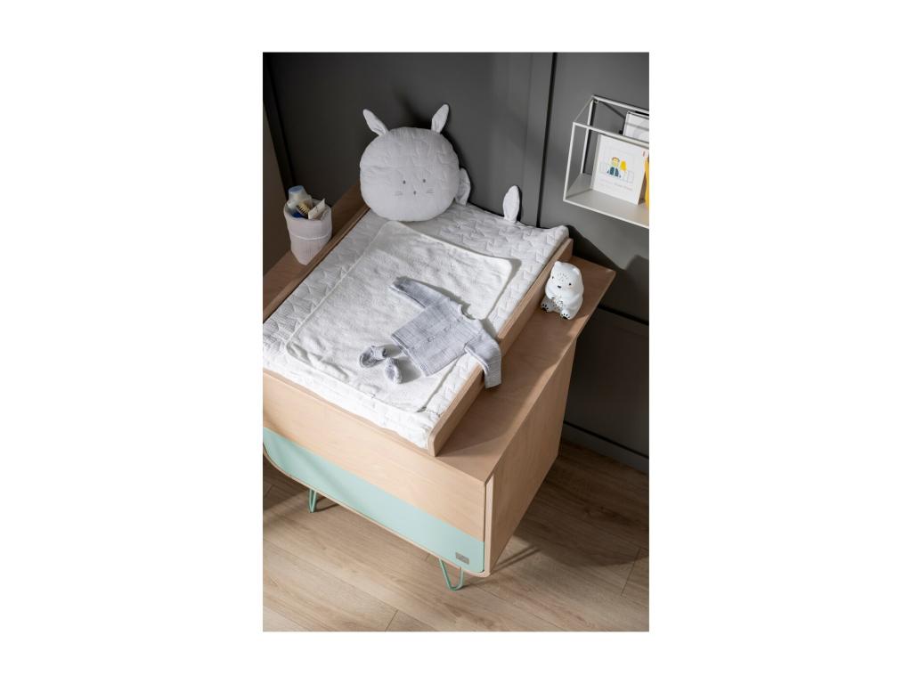 3-drawer chest with metal legs OWRB16223