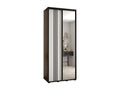 Lumenao 7 Sliding Door Wardrobe 235.2/100/45 2 Doors Black/White/Black MJML73903