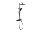 Lumenao Metro matte black thermostatic shower column UHDS32258
