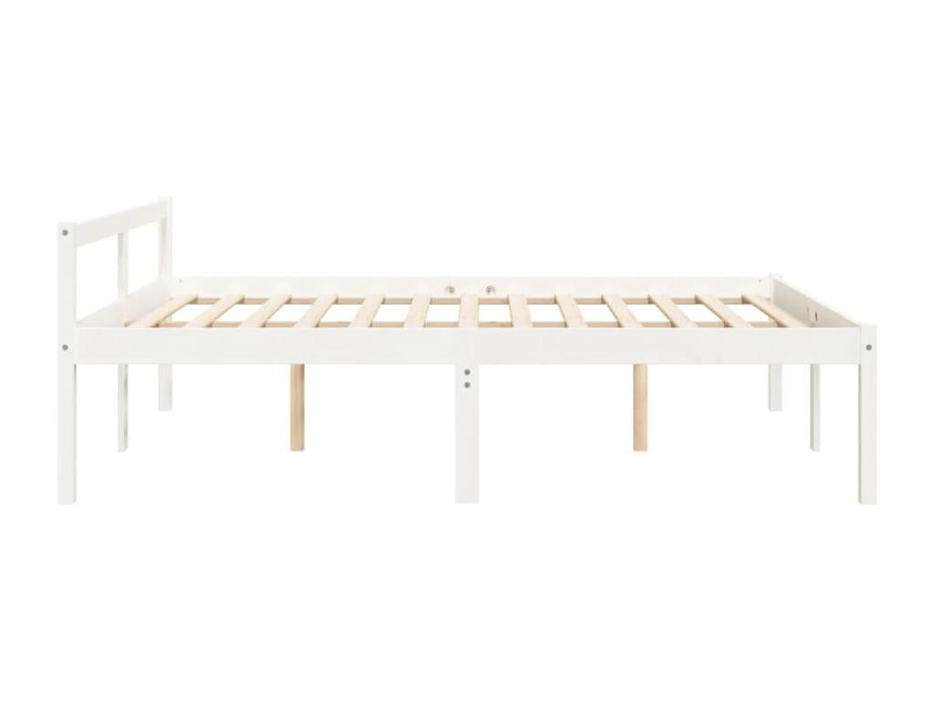 Bed for elderly person without mattress 160x200 cm solid pine wood NBUU16157