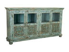 Blue wooden sideboard 170x40x90 XJZJ30327