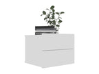 Lumenao - Bedside Tables 2 pcs White 40x30x30 cm Engineered Wood HUSK33767