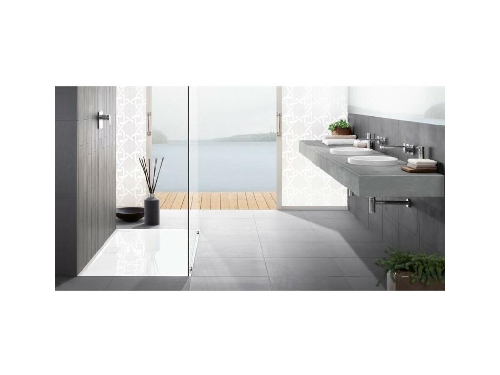 Lumenao 180x80x4.8 cm white acrylic rectangular shower tray GFAA46826