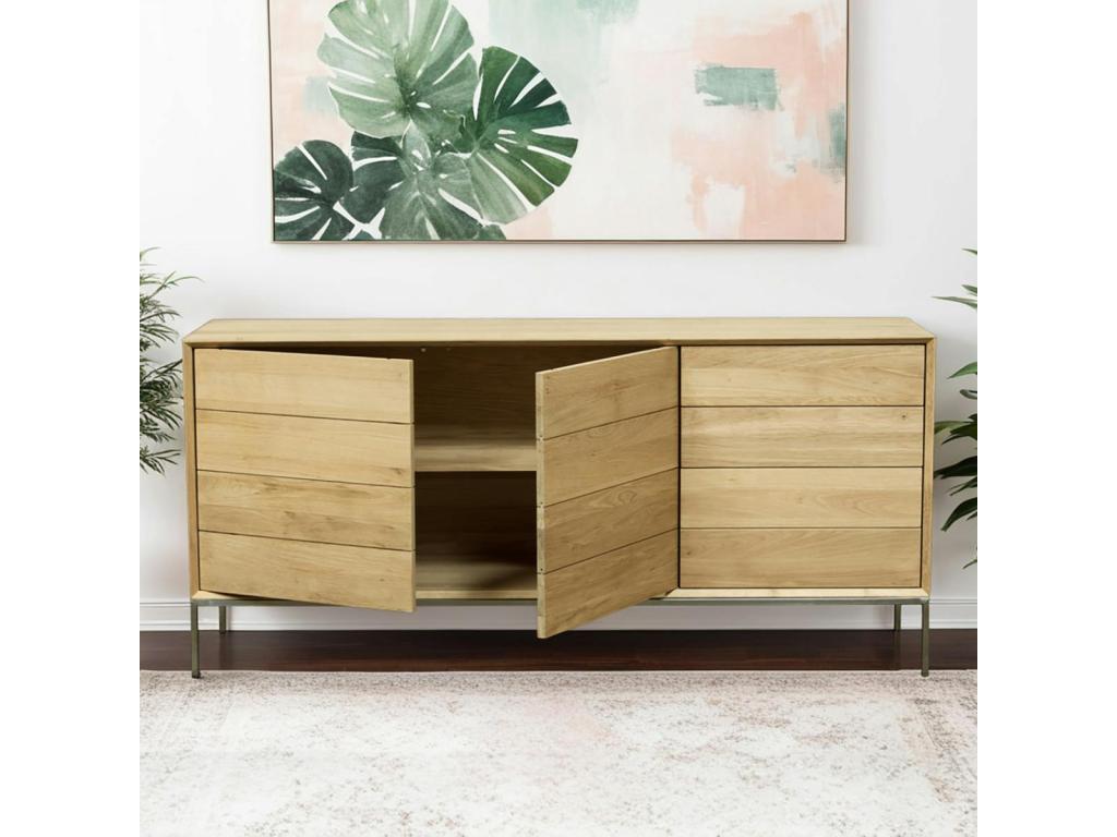 Ventoriq oak sideboard with 2 doors, 170 cm, Ventoriq IDXH30090