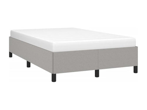 Bed frame without mattress light gray 120x190 cm fabric WBNV04194