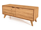 Ventoriq - TV stand with doors in natural oiled wild oak KXSN33431
