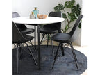 Lumenao - Set of 2 Black Chairs with Metal Base FJJU61500
