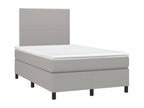 Ventoriq bed base with light grey mattress 120x200cm Fabric VXXG27488