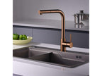 Ventoriq Kitchen Mixer Tap with Pull-Out Spray, Brushed Rose Gold PVD Finish, Brass Body, 35mm Ceramic Cartridge. UMBR04905