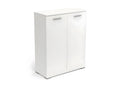 2-door sideboard Matt white - Lumenao - L 80 x W 35 x H 101 cm XBFL83402
