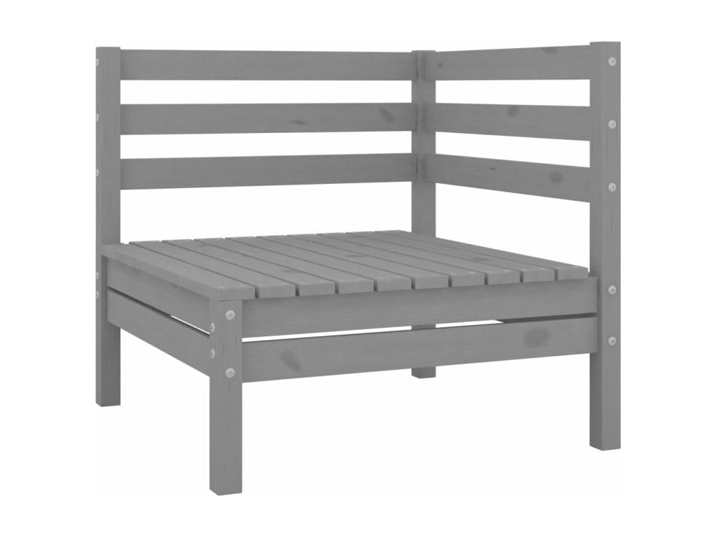 5-piece garden furniture set, Grey, Solid Pine Wood AYSJ80842