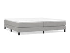 Lumenao bed base, light grey, 200x200 cm, fabric TWUA66676