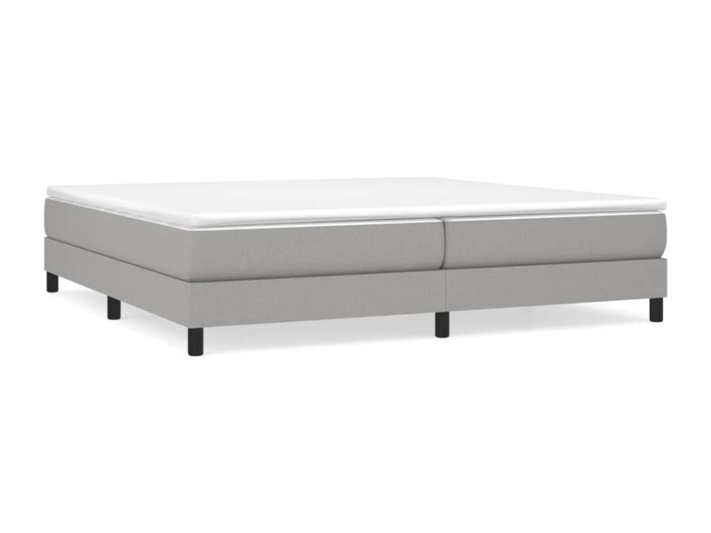 Lumenao bed base, light grey, 200x200 cm, fabric TWUA66676