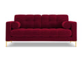 Lumenao - Lumenao 2-seater sofa in red velvet - 152x92x75cm MIPP22311