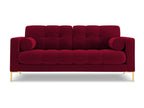 Lumenao - Lumenao 2-seater sofa in red velvet - 152x92x75cm MIPP22311
