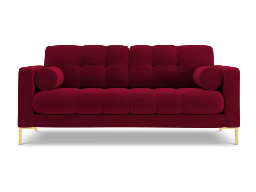 Lumenao - Lumenao 2-seater sofa in red velvet - 152x92x75cm MIPP22311
