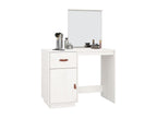 Dressing table, white, 95x50x134 cm, solid pine wood, JZSQ86800