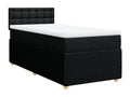 Lumenao bed base with black mattress 90x200 cm fabric IVEI22527