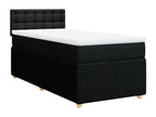 Lumenao bed base with black mattress 90x200 cm fabric IVEI22527