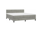 Lumenao bed base with LED mattress, light grey, 160x200 cm, JLSB56810