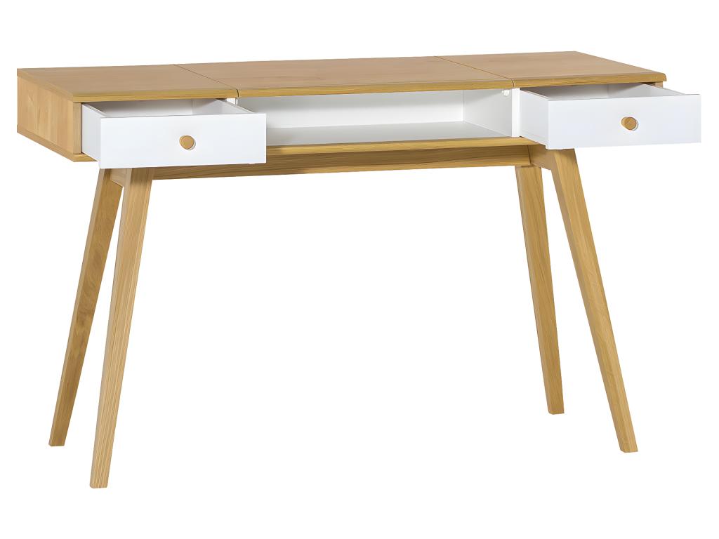 Dressing table with mirror, Natural White KEYX41596