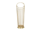 Linear umbrella stand in gold-tone metal, 25.5x18.5x60 cm, CBGU61007