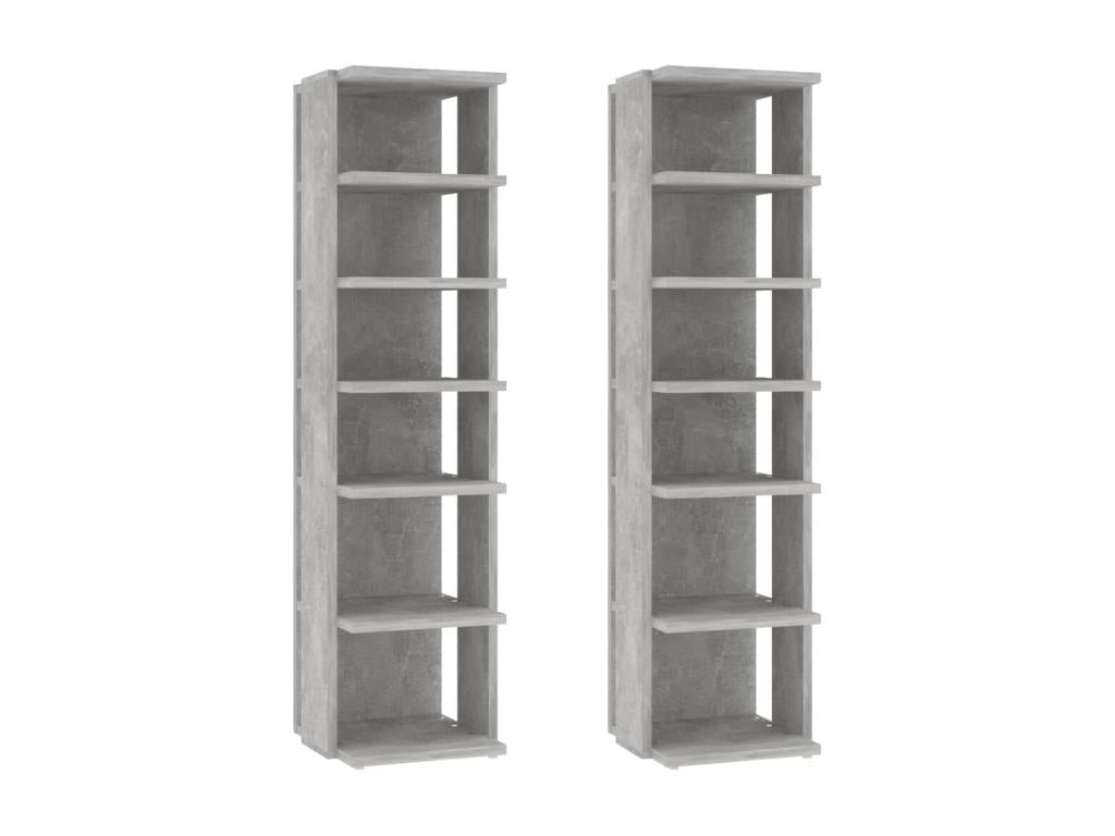 Shoe cabinets, 2 pcs, concrete grey, 25x27x102 cm, UUSL40469