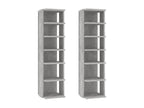Shoe cabinets, 2 pcs, concrete grey, 25x27x102 cm, UUSL40469