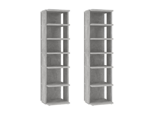 Shoe cabinets, 2 pcs, concrete grey, 25x27x102 cm, UUSL40469