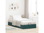 Lumenao bed frame without mattress, dark green, 90x200 cm, velvet, HOKM40627