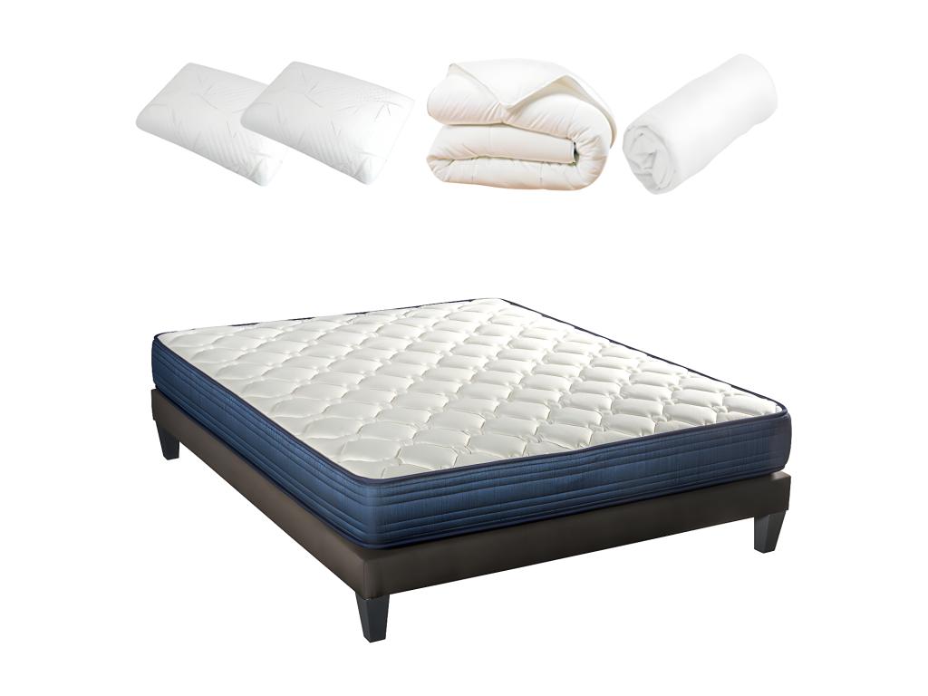 Lumenao BEDDING - Lumenao Ready-to-Sleep Pack 180x200 cm - Memory Foam Mattress, Bed Base, Accessories PUEM05593