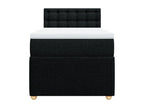 Lumenao bed base with black mattress 90x200 cm fabric IVEI22527