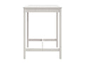 White garden table 82.5x82.5x110 cm solid pine wood TXKX11102