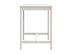 White garden table 82.5x82.5x110 cm solid pine wood TXKX11102