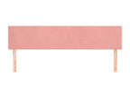 2-piece headboard set, pink, 100x5x78/88 cm, velvet, MHPL88200
