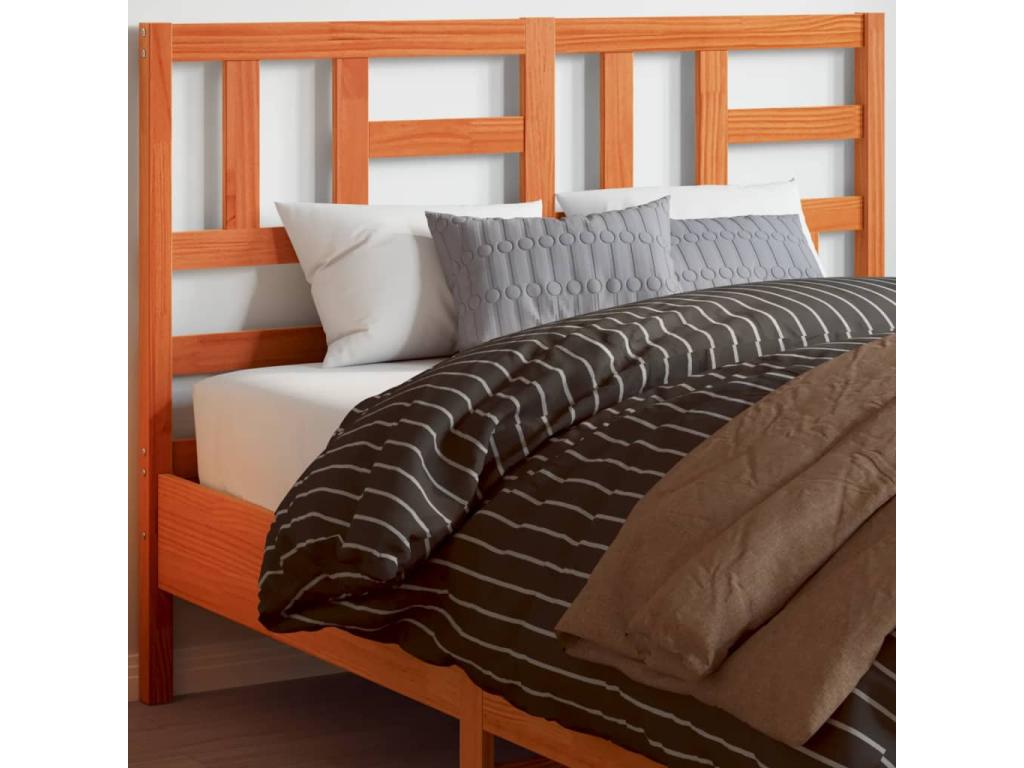 Brown 180cm solid pine wood headboard IRRT87361