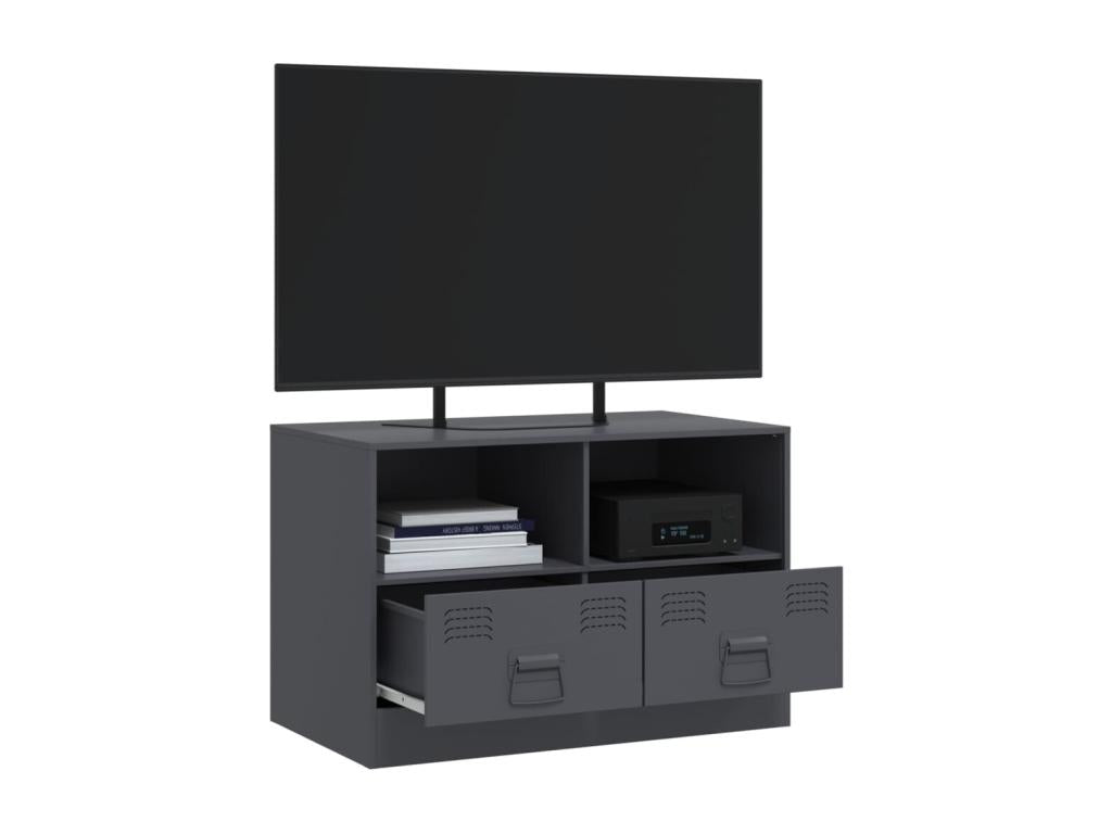 Anthracite TV stand 67x39x44 cm steel BGDU08404