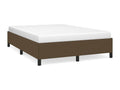 Dark brown bed frame without mattress, 140x200 cm, fabric CHGL99044