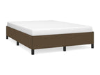 Dark brown bed frame without mattress, 140x200 cm, fabric CHGL99044