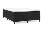 Black velvet bed frame without mattress, 140x190 cm, KGRU63001