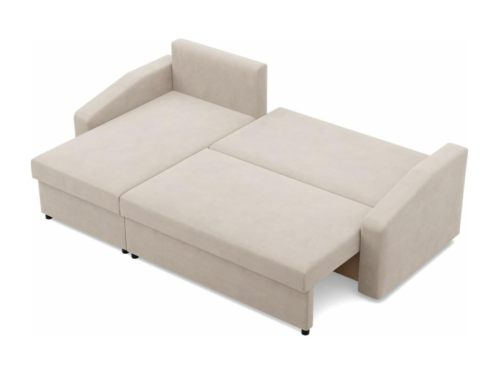 Ventoriq Beige Corner Sofa with Sleeping Function SJPO58802