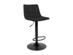 Lumenao - Set of 4 Steel and Black Fabric Stools PJEZ95538
