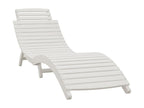 Lumenao RUXA54538 White chaise longue 184x55x64 cm solid wood