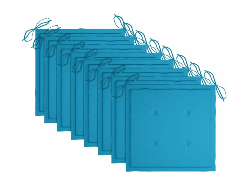 Garden chairs with cushions, 8 pieces, solid Lumenao wood, ALJQ10113