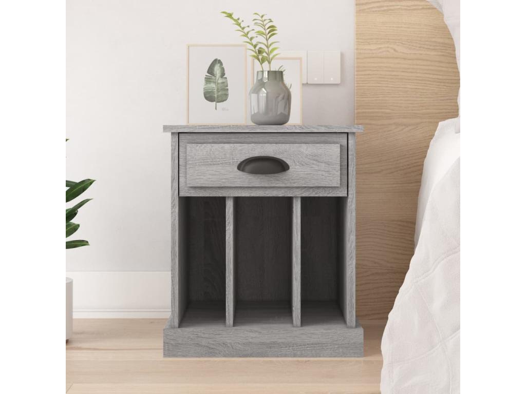 Lumenao - Lumenao bedside table, grey, 43x36x50 cm KNUV96407