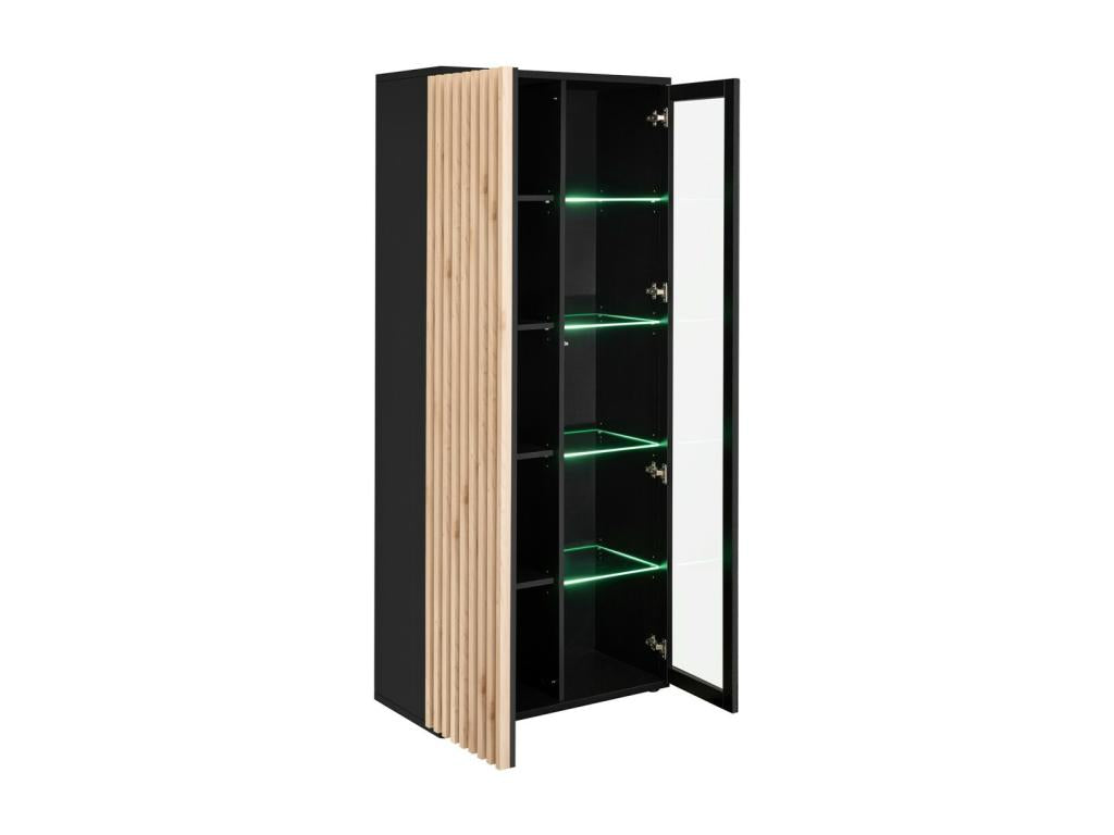 Lumenao Collection Tall Designer Display Cabinet – 2 Doors with Integrated LED Lighting XDDK01801
