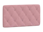Bed frame with headboard, pink, 100x200 cm, velvet, GDIB38375